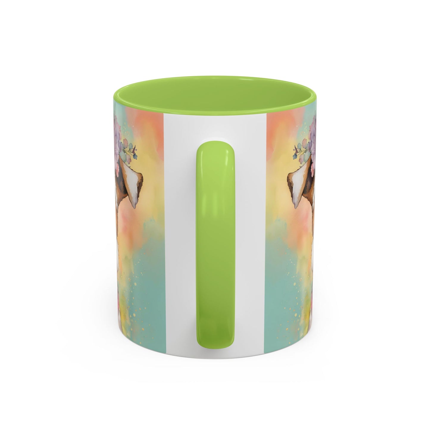 Fox Terrier 01 Accent Coffee Mug - Dog Lover Gift