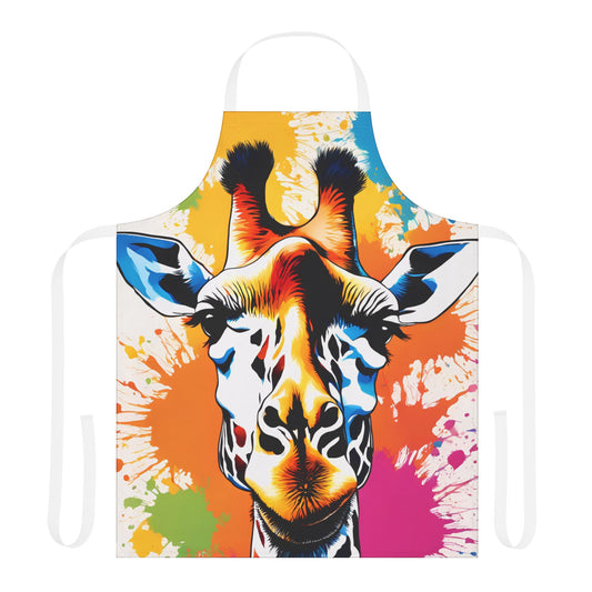 Multicolored Giraffe Adult Apron (AOP)