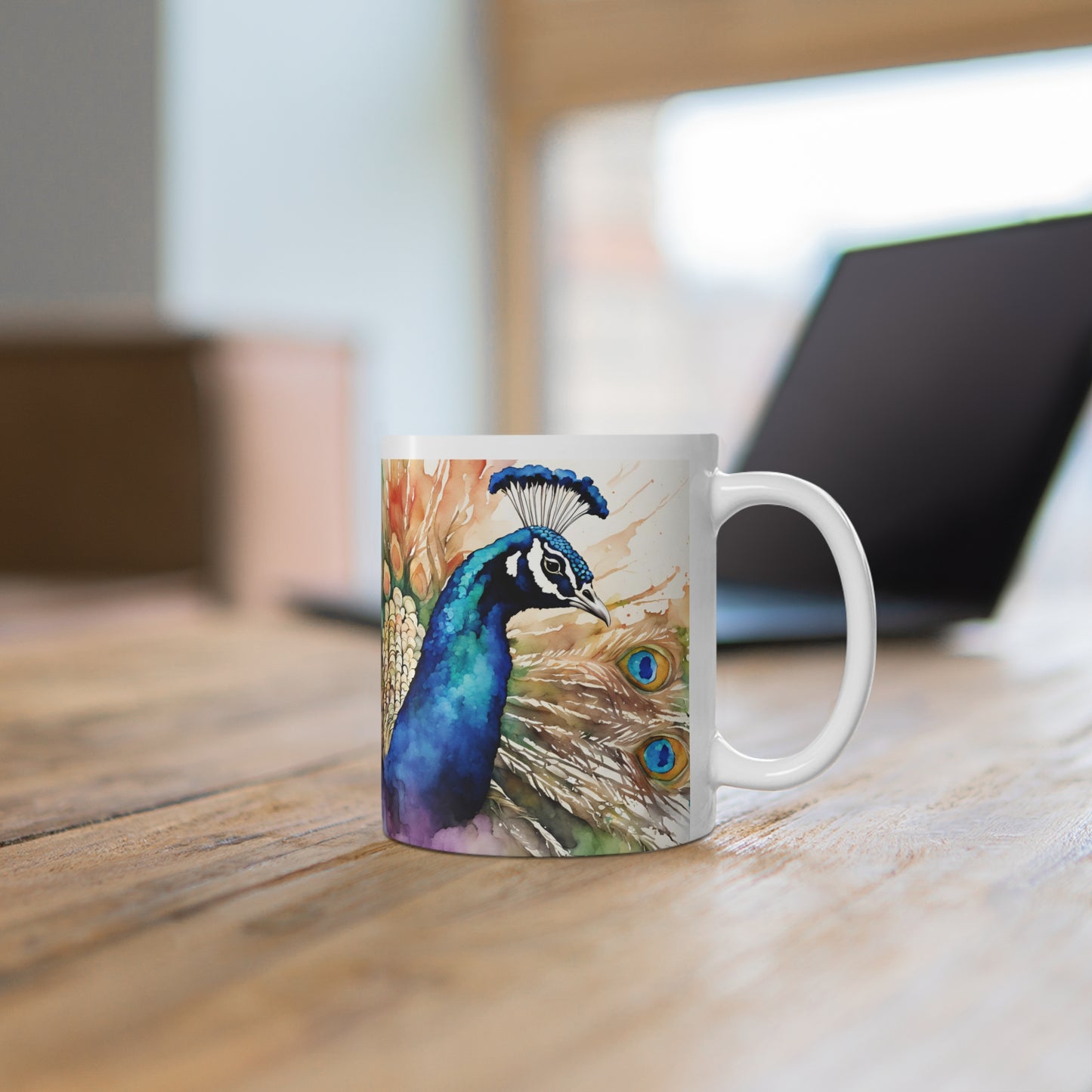 Peacock 01 Mug - Nature's Beauty Collection