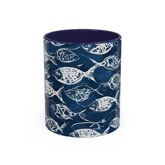 Fish 04 Accent Coffee Mug (11oz)