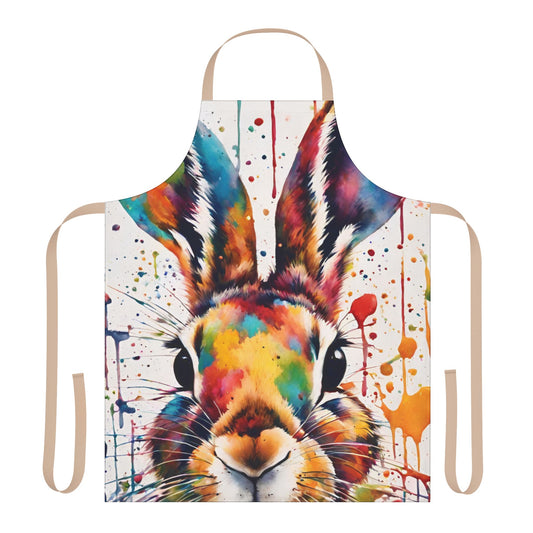 Multicolored Hare Adult Apron (AOP)