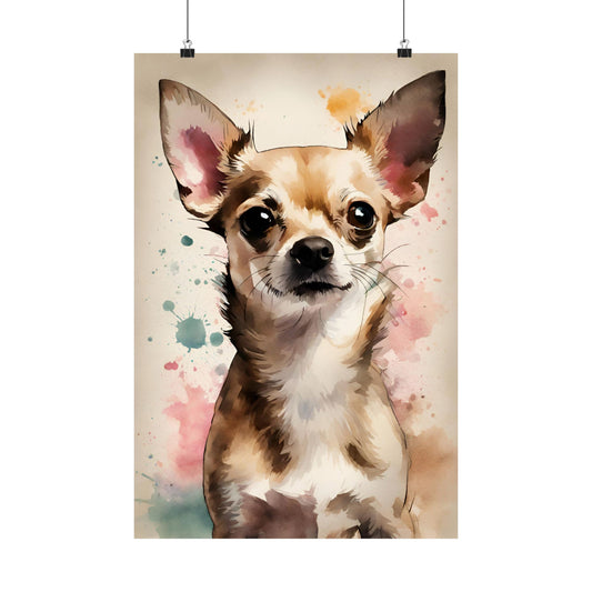 Dogs Chihuahua 01 Matte Vertical Poster