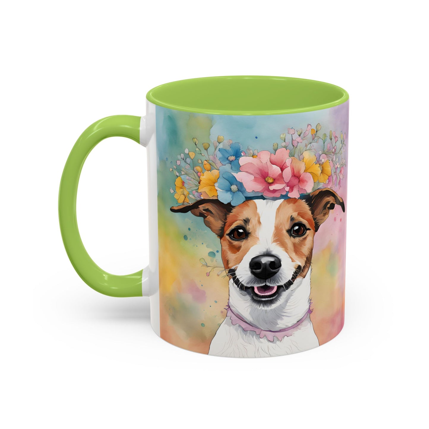 Jack Russell 03 Accent Coffee Mug - Dog Lover Gift