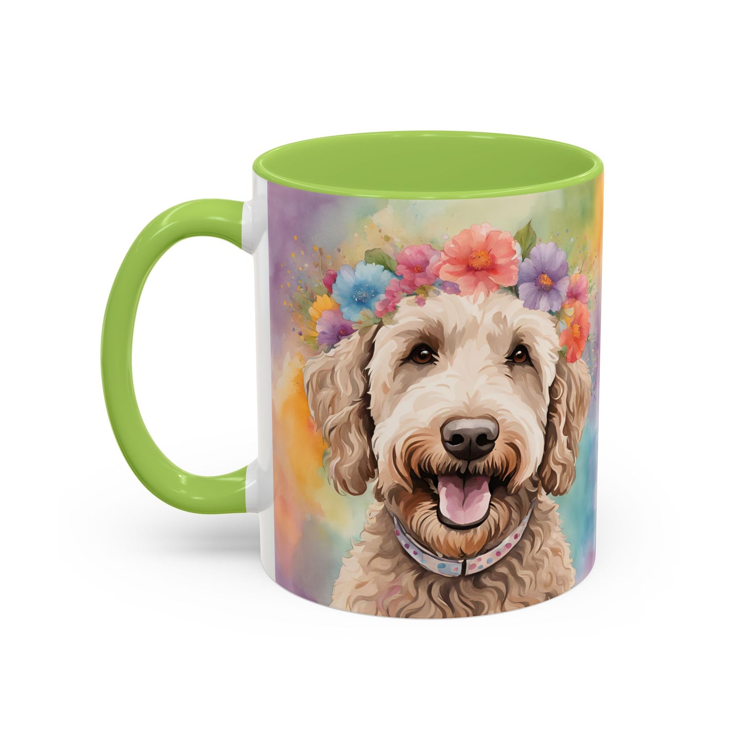 Labradoodle 01 Accent Coffee Mug - Dog Lover Gift