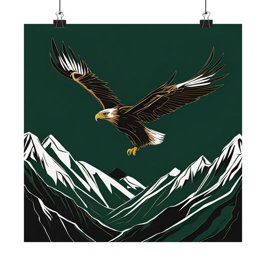 Lone Collection Eagle 6 Matte Square Posters