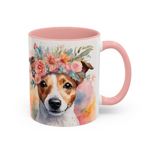 Jack Russell 01 Accent Coffee Mug - Dog Lover Gift