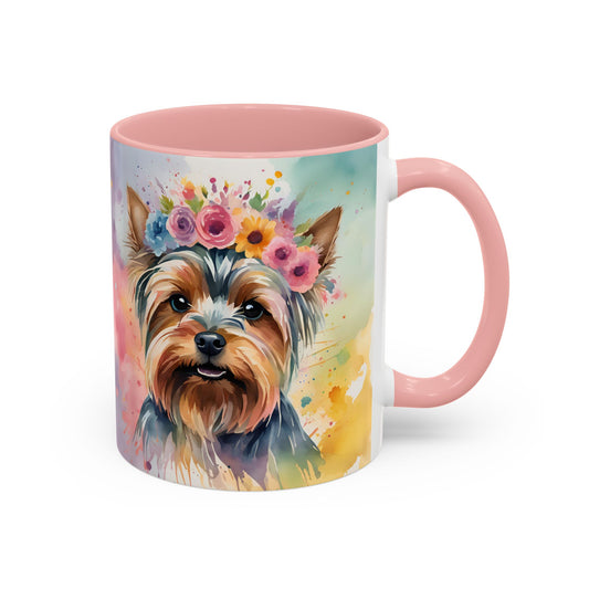 Yorkshire Terrier 01 Accent Coffee Mug - Dog Lover Gift