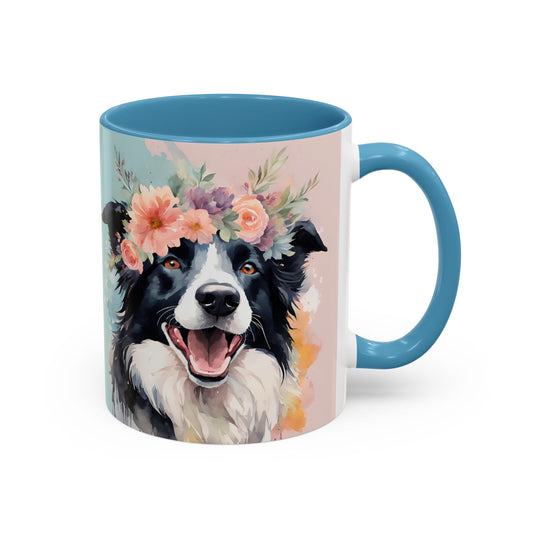 Border Collie 02 Accent Coffee Mug - Dog Lover Gift