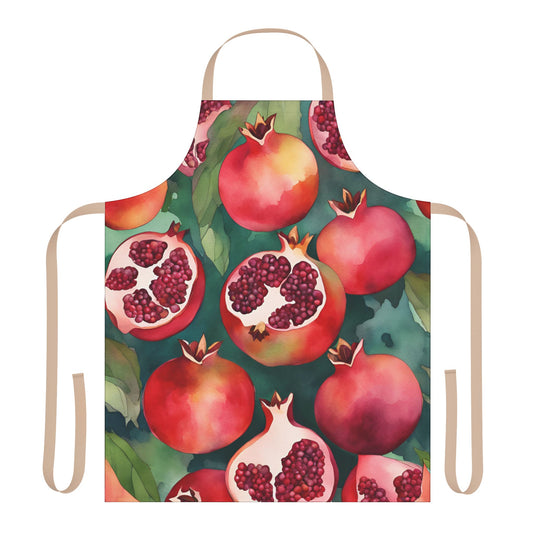 Pomegranates 02 Apron 5-Color Straps