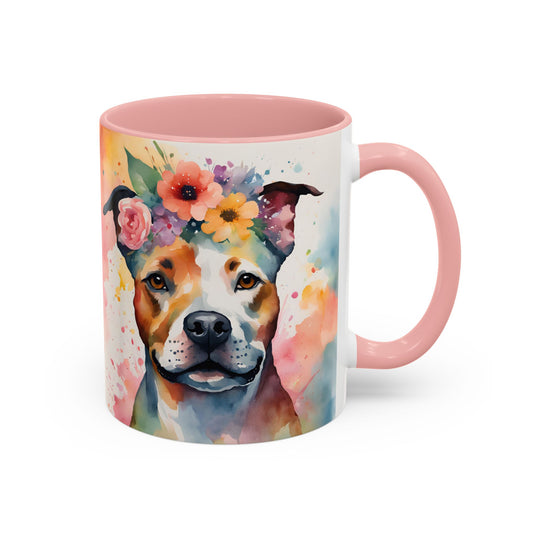 Staffordshire Bull Terrier 03 Accent Coffee Mug - Dog Lover Gift