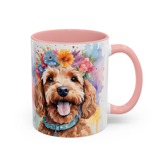 Cockapoo 02 Accent Coffee Mug - Dog Lover Gift