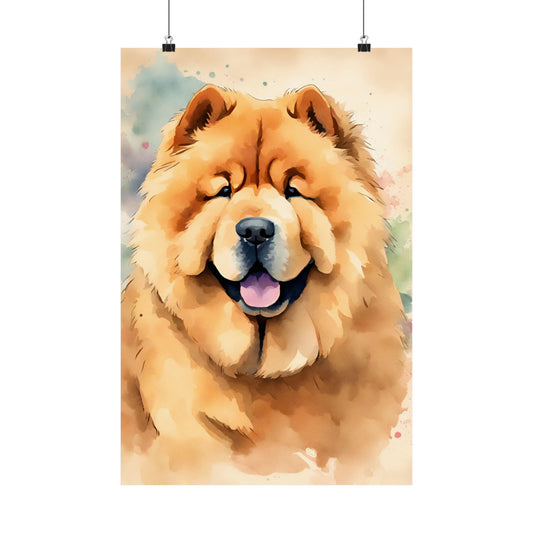 Dogs Chow Chow 04 Matte Vertical Poster