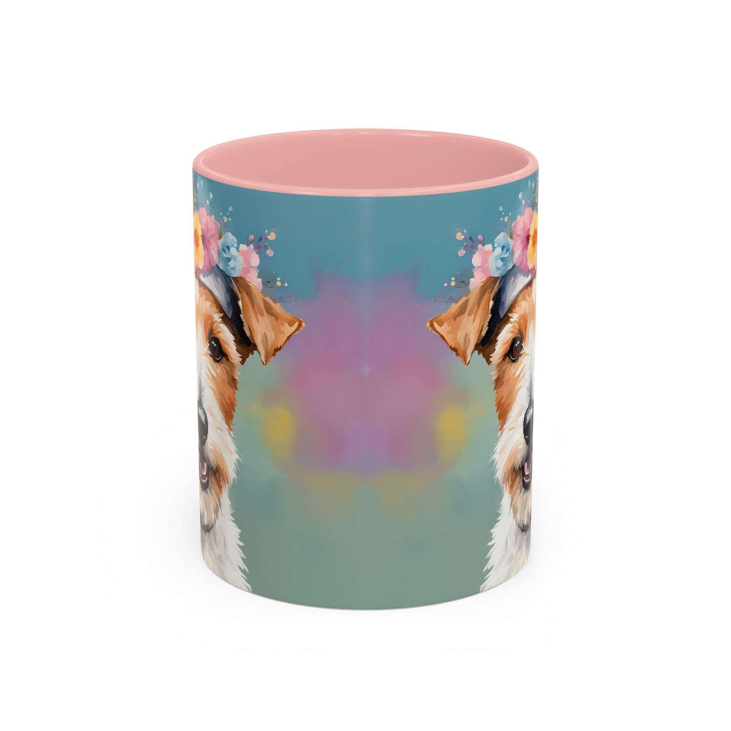 Fox Terrier 02 Accent Coffee Mug - Dog Lover Gift
