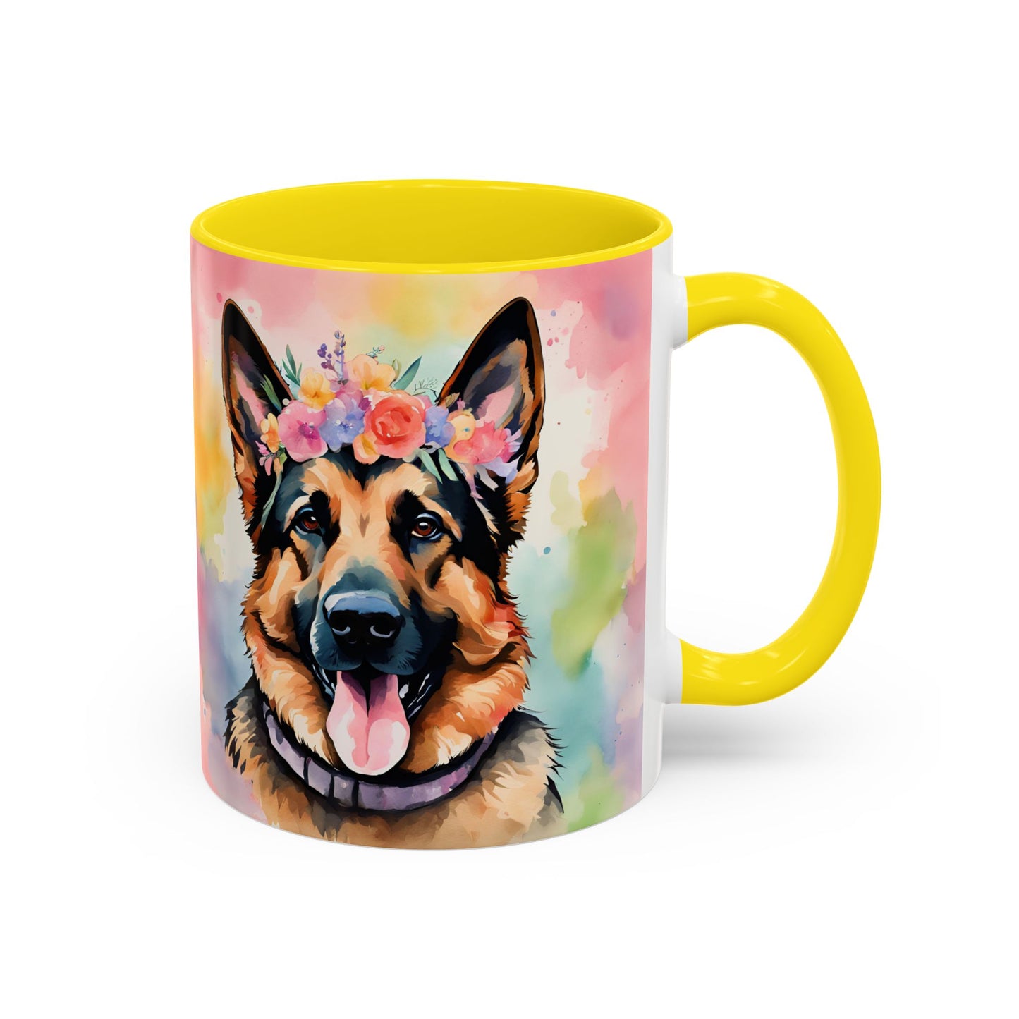 German Shepherd 01 Accent Coffee Mug - Dog Lover Gift