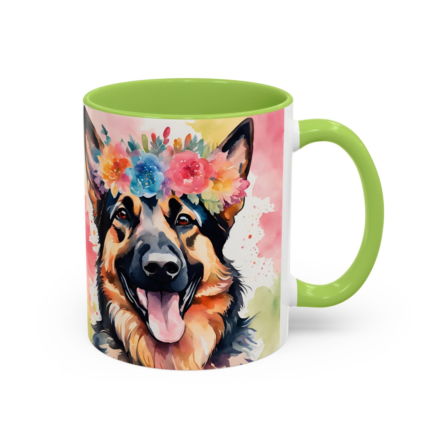 German Shepherd 03 Accent Coffee Mug - Dog Lover Gift