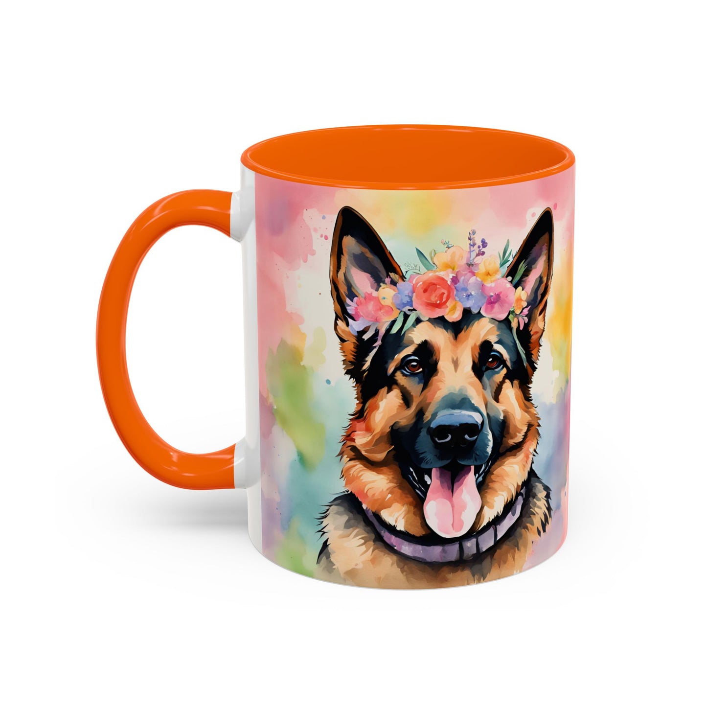German Shepherd 01 Accent Coffee Mug - Dog Lover Gift