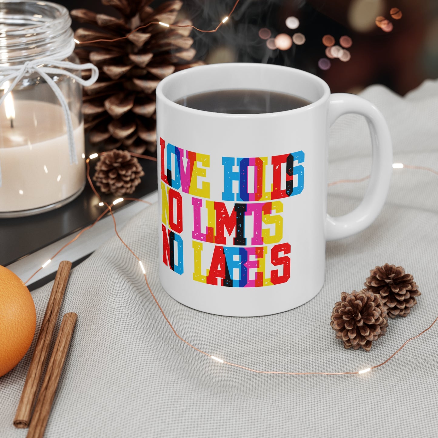 Love Holds No Limits No Labels Valentines Mug Ceramic 11oz