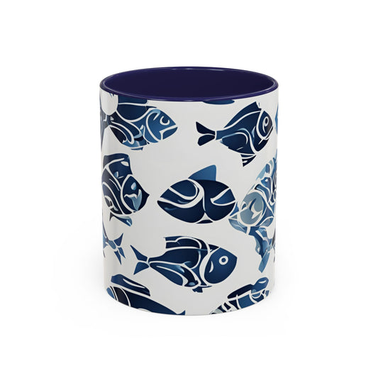 Fish 08 Accent Coffee Mug (11oz)