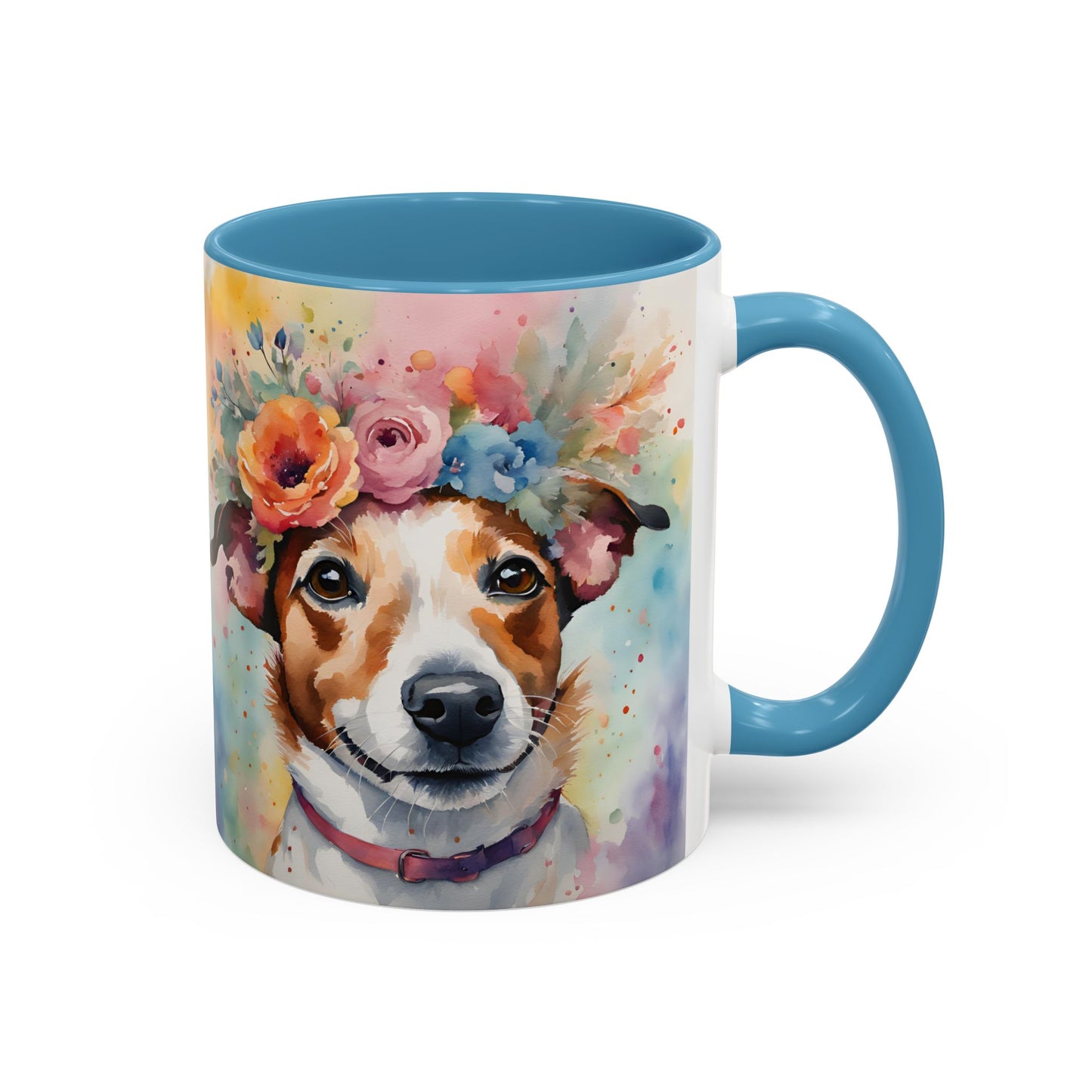 Jack Russell 04 Accent Coffee Mug - Dog Lover Gift