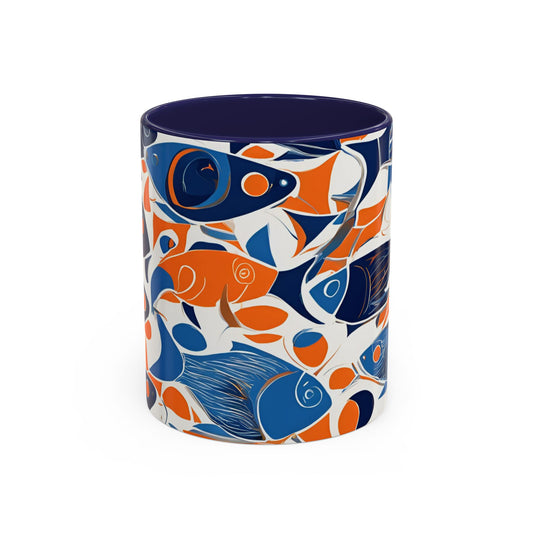Orange Fish 06 Accent Coffee Mug (11oz)