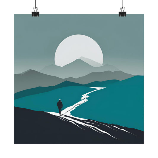 Lone Collection Walker 23 Matte Square Posters