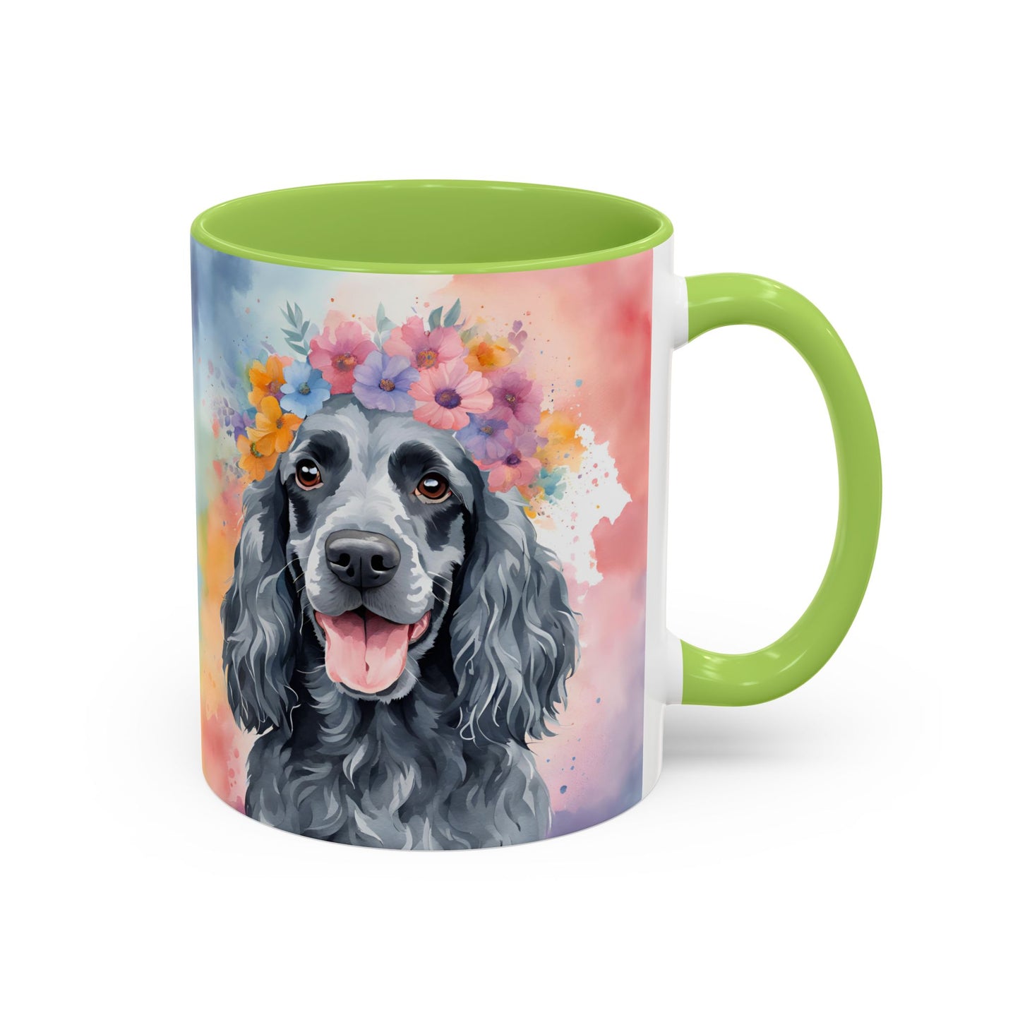 Blue Roan Cocker Spaniel 01 Accent Coffee Mug - Dog Lover Gift