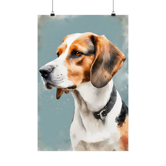 Dogs Beagle 04 Matte Vertical Poster