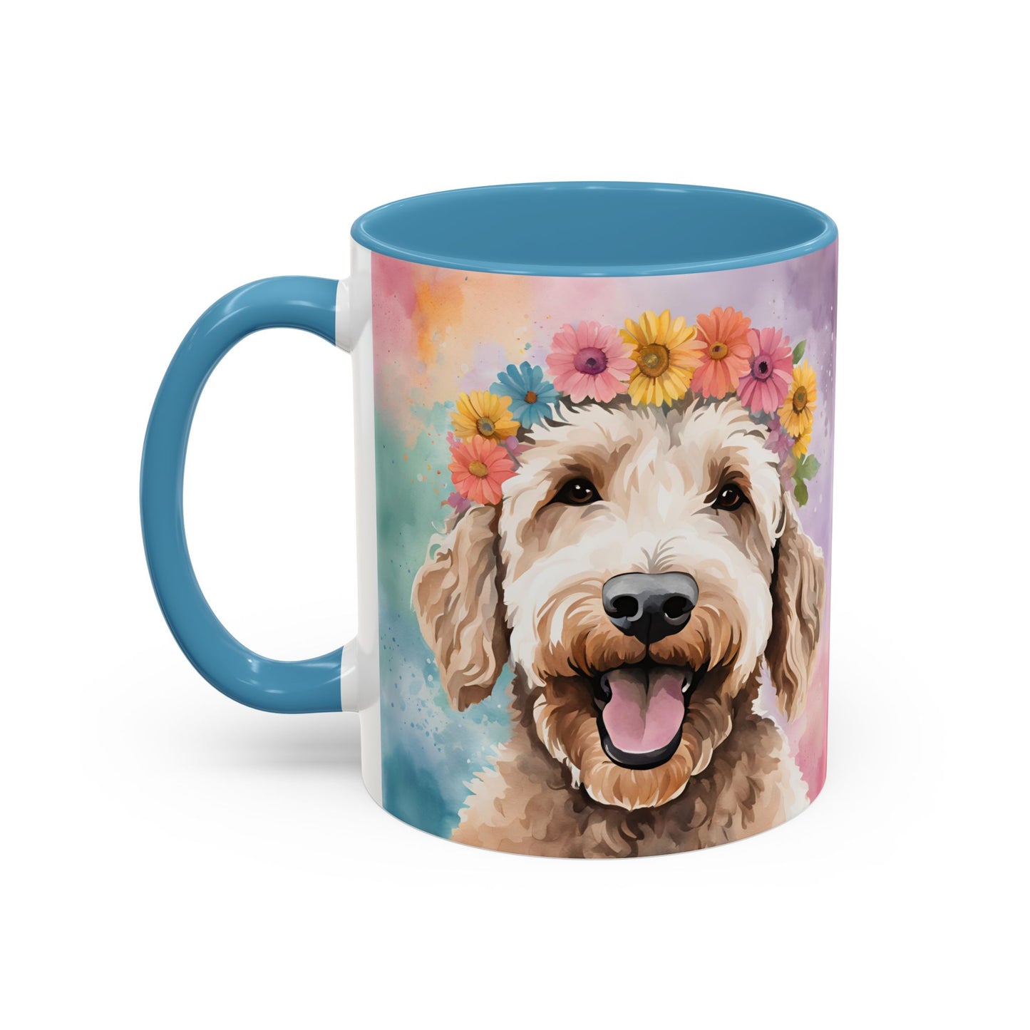 Labradoodle 02 Accent Coffee Mug - Dog Lover Gift