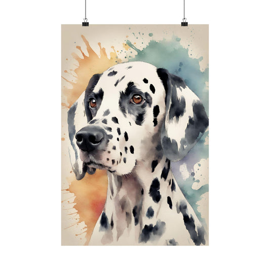 Dogs Dalmatian 02 Matte Vertical Poster