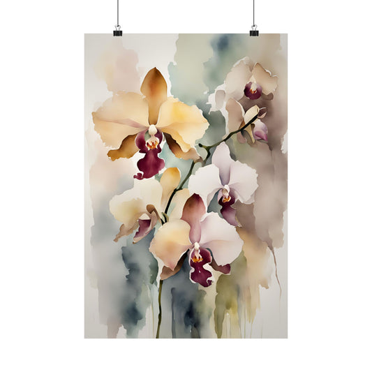 Orchids 04 Matte Vertical Poster