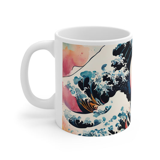 Japanese Waves 05 Mug - Nature's Beauty Collection