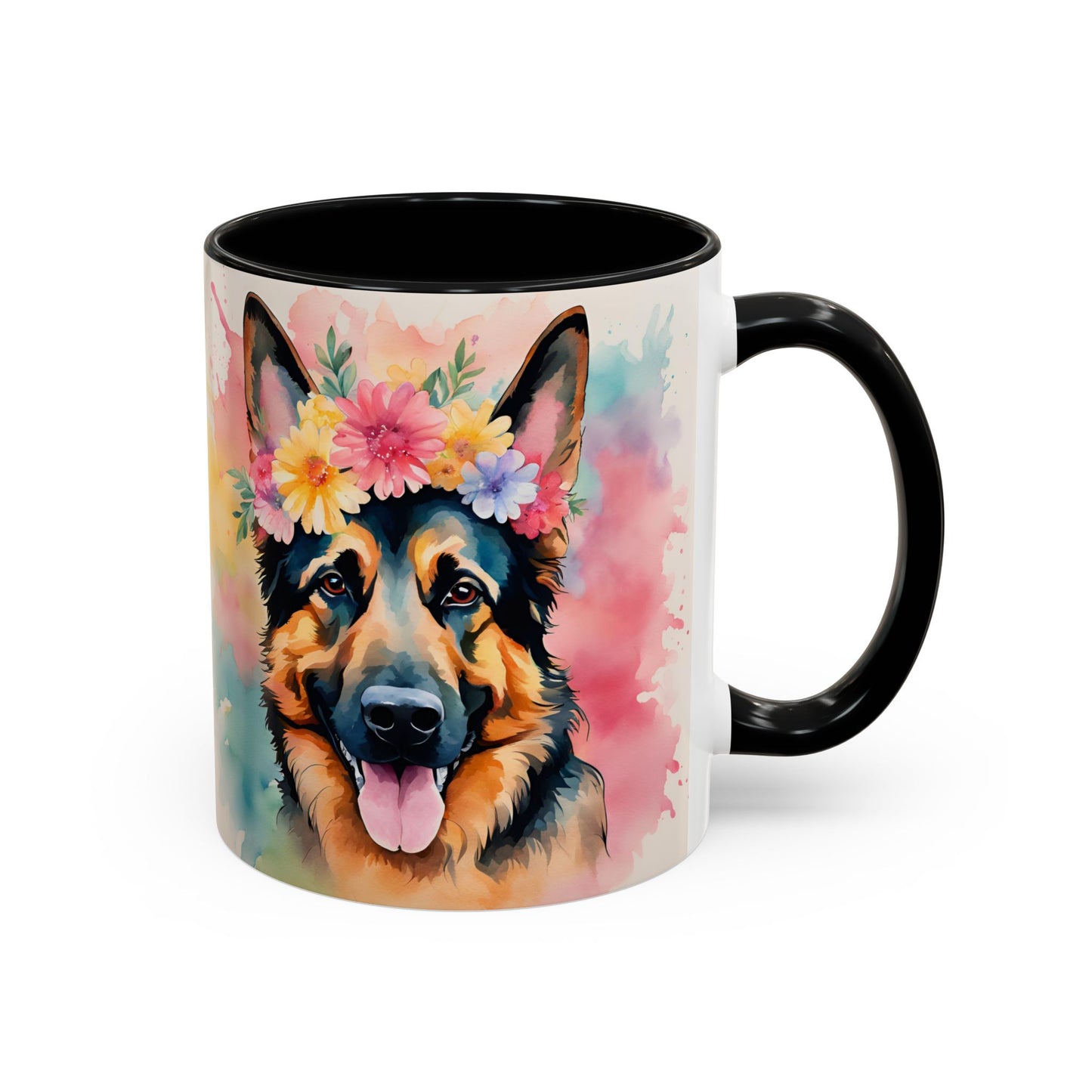 German Shepherd 02 Accent Coffee Mug - Dog Lover Gift