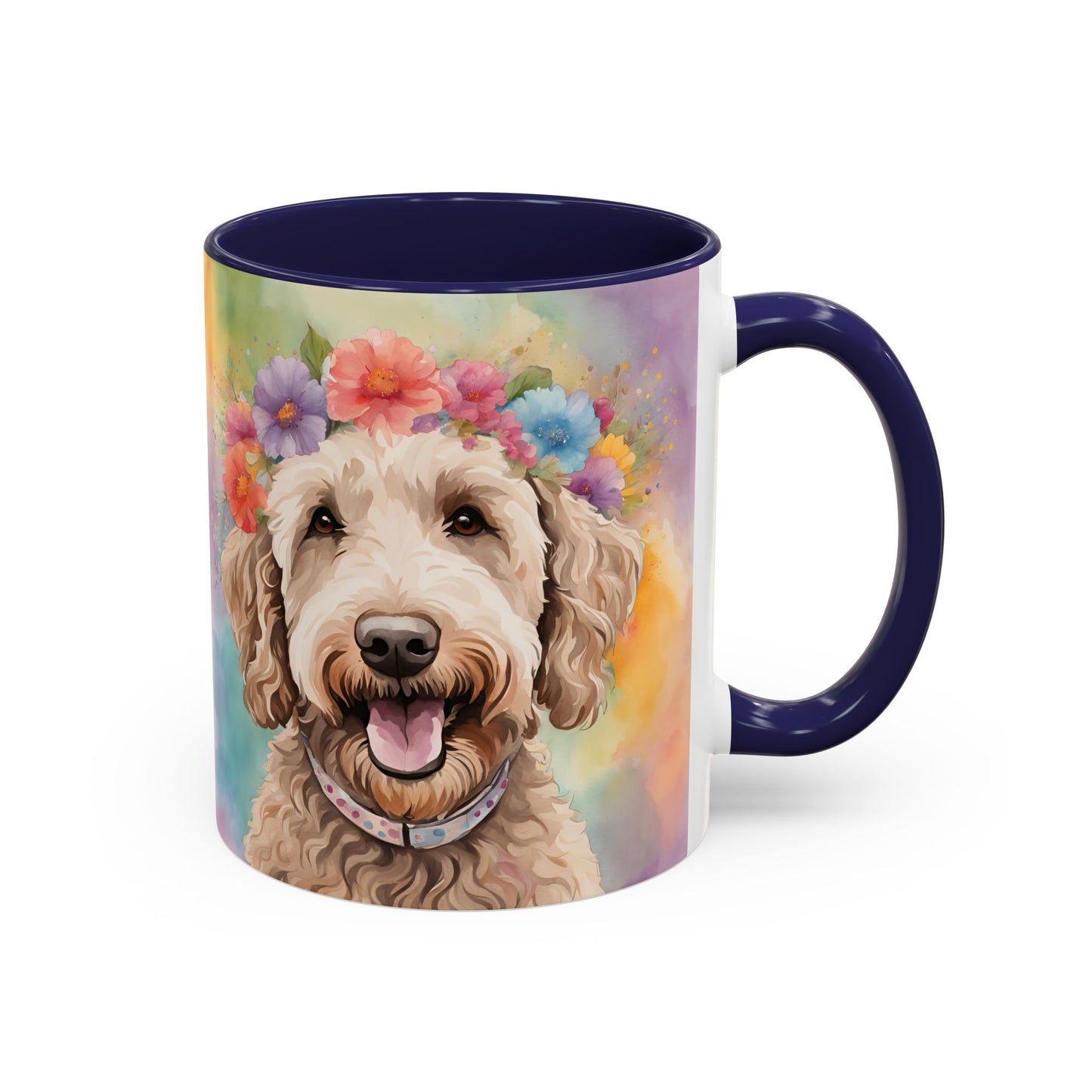 Labradoodle 01 Accent Coffee Mug - Dog Lover Gift