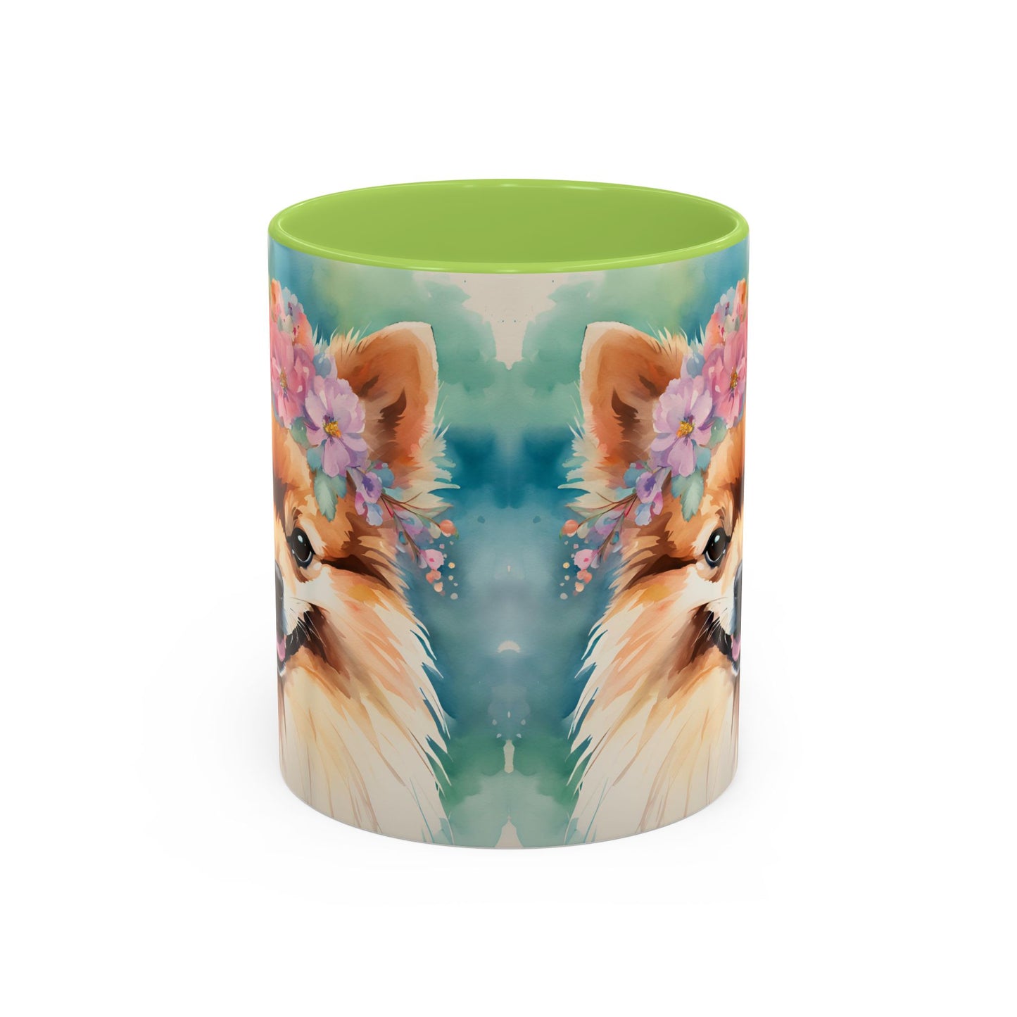 Pomeranian 03 Accent Coffee Mug - Dog Lover Gift