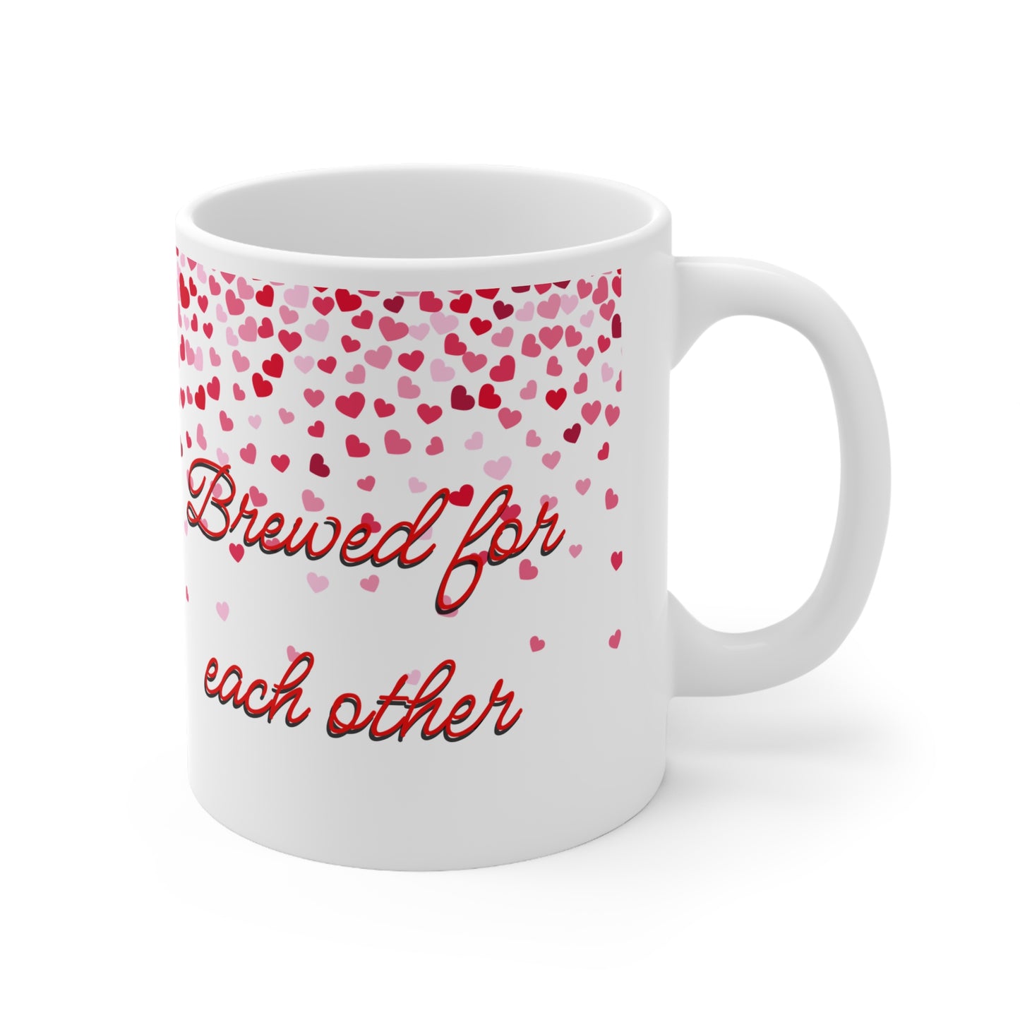Brewed For Each Other Valentines Mug Ceramic 11oz