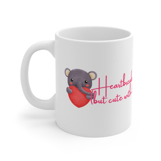 Heartbreaker (But Cute With It) Valentines Mug Ceramic 11oz