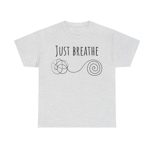 Just breathe Unisex Heavy Cotton Tee