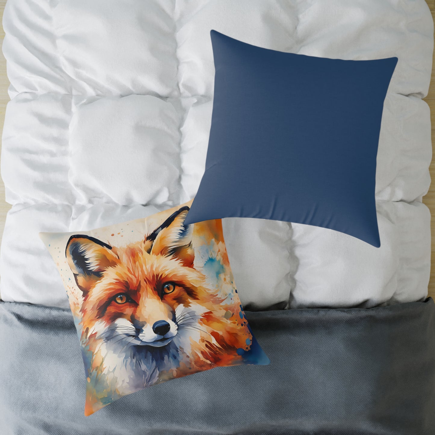 Fox 02 Poly Pillow - Natures Beauty Design