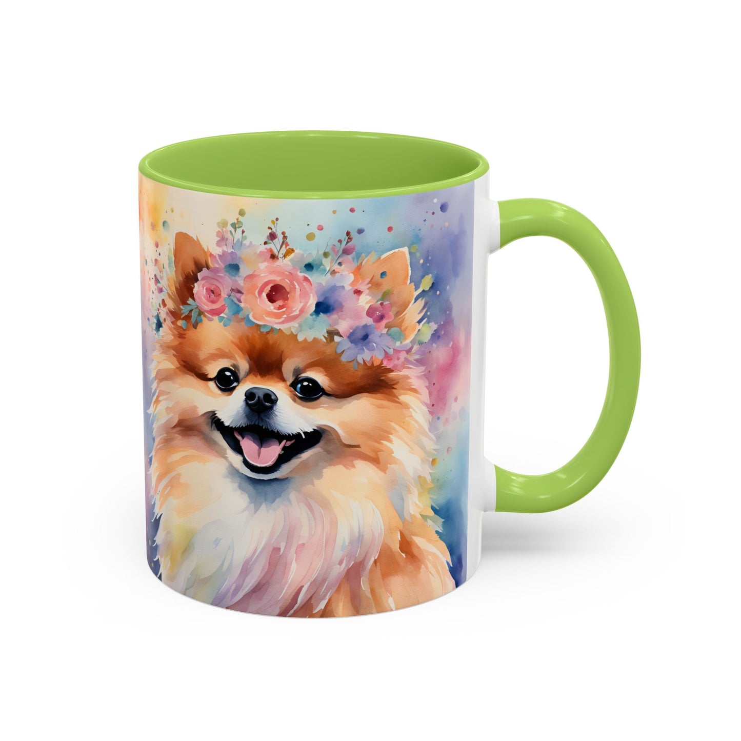 Pomeranian 04 Accent Coffee Mug - Dog Lover Gift