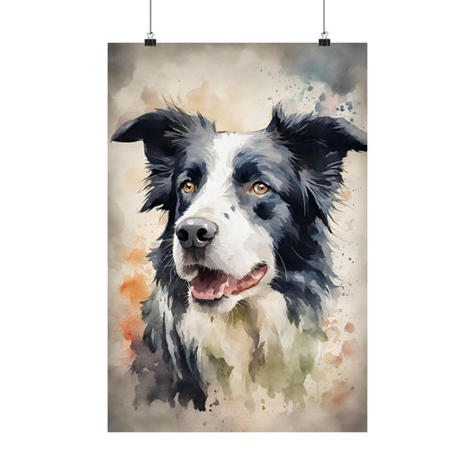 Dogs Sheep Dog 01 Matte Vertical Poster