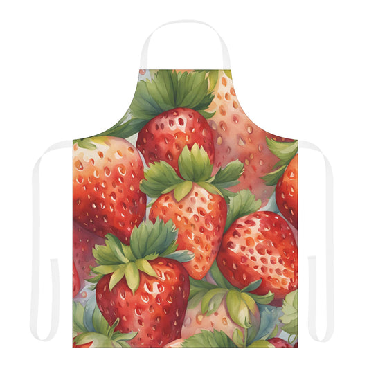 Strawberries 01 Apron 5-Color Straps