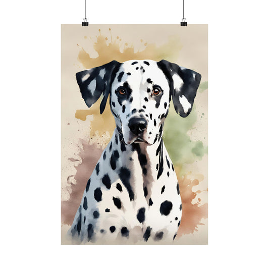 Dogs Dalmatian 01 Matte Vertical Poster