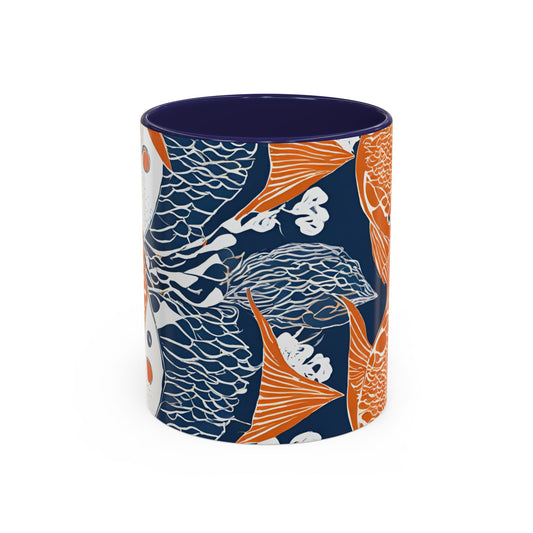 Orange Fish 01 Accent Coffee Mug (11oz)