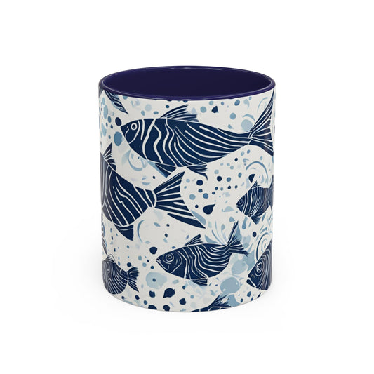 Fish 01 Accent Coffee Mug (11oz)
