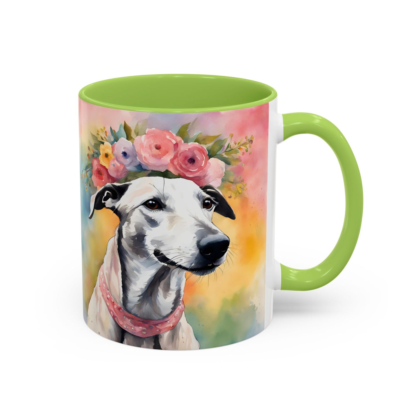 Greyhound 02 Accent Coffee Mug - Dog Lover Gift