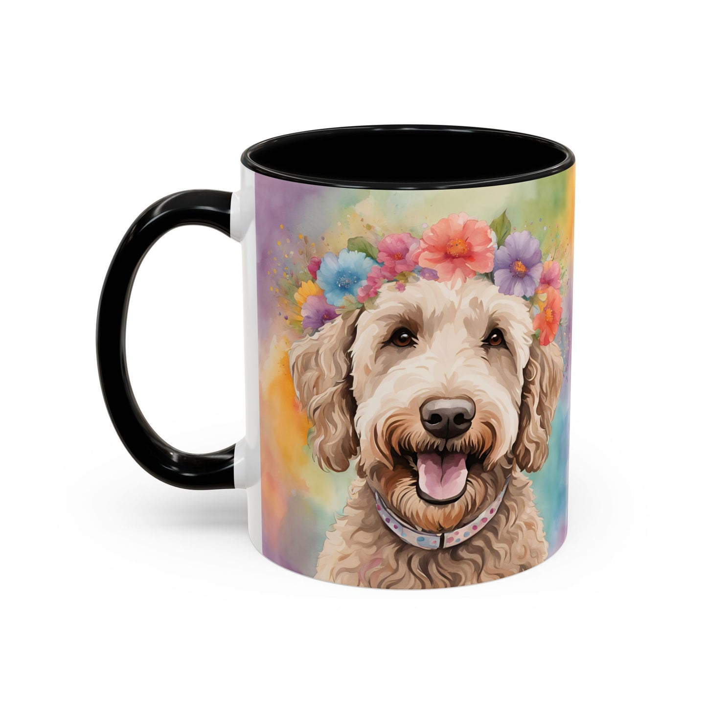 Labradoodle 01 Accent Coffee Mug - Dog Lover Gift