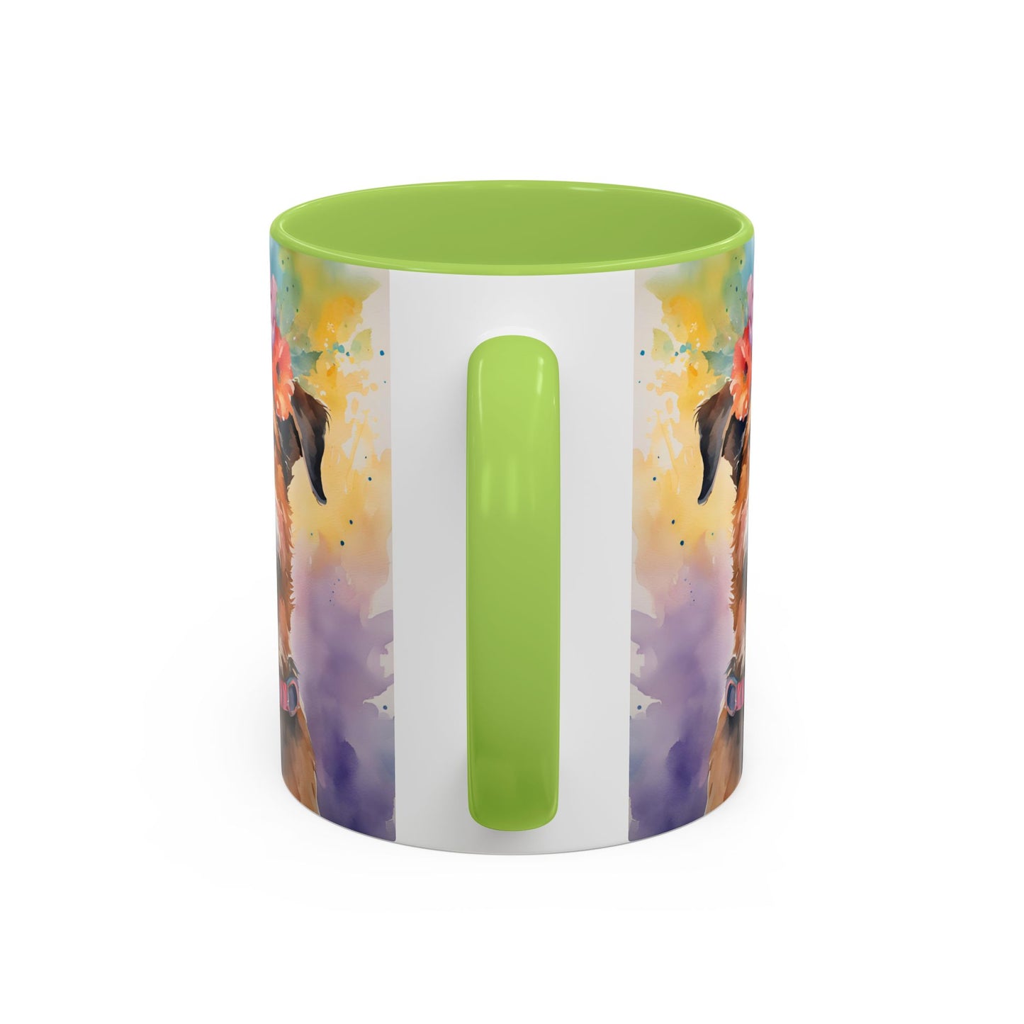Border Terrier 04 Accent Coffee Mug - Dog Lover Gift