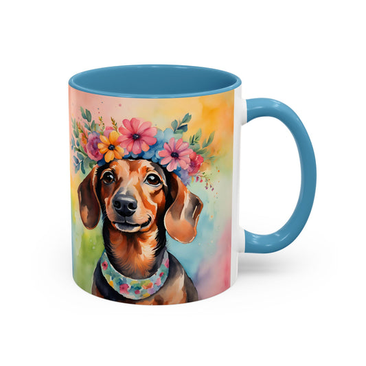 Dachshund 04 Accent Coffee Mug - Dog Lover Gift
