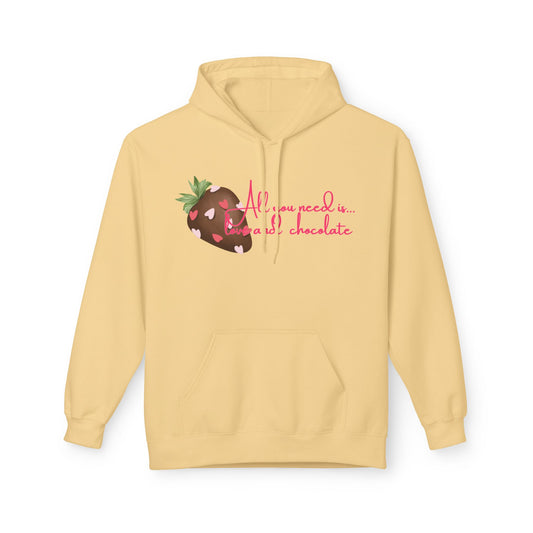 All You Need Is Love And Chocolate Unisex Valentines Hoodie