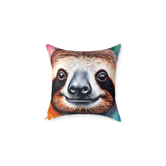 Sloth 03 Poly Pillow - Natures Beauty Design